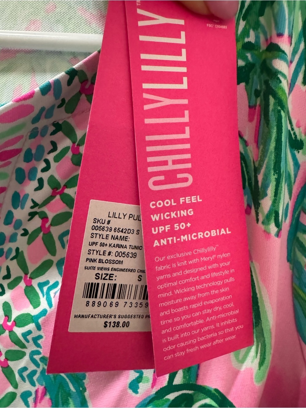 Lilly Pulitzer Chillylilly Top UPF 50+ Size S - Picture 5 of 9